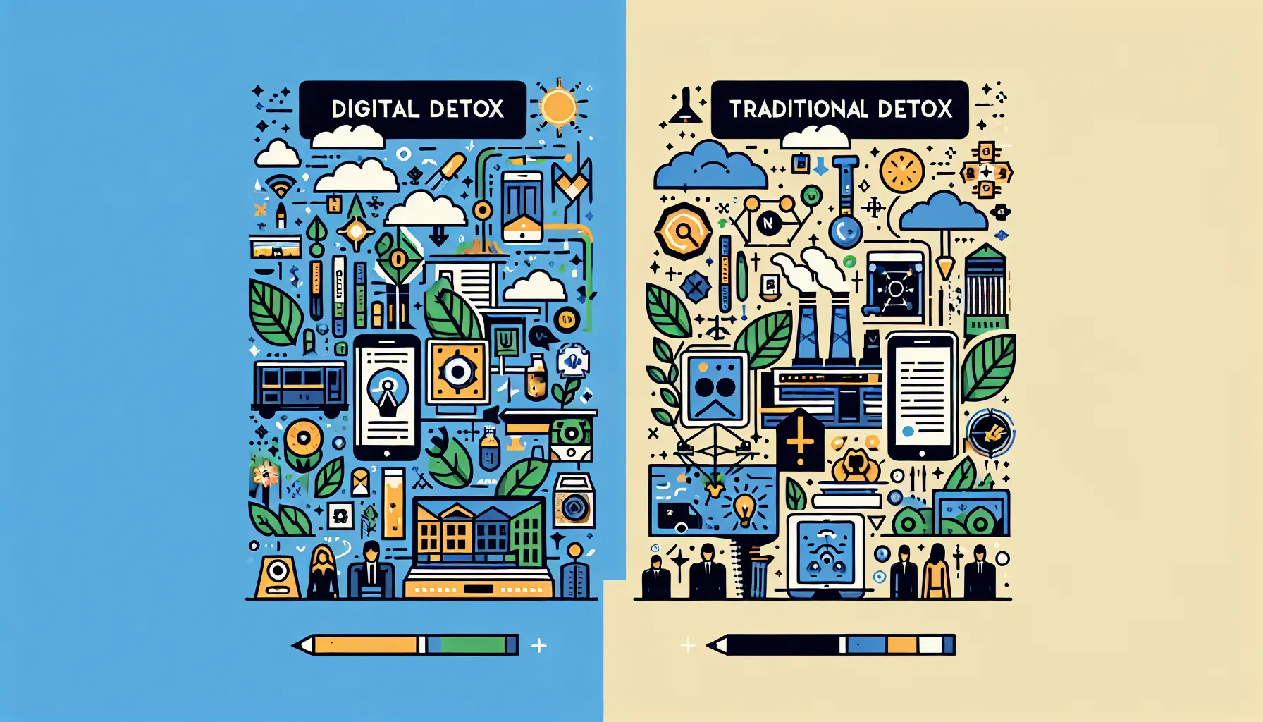 Comparing Digital Detox vs Traditional Detox Summary